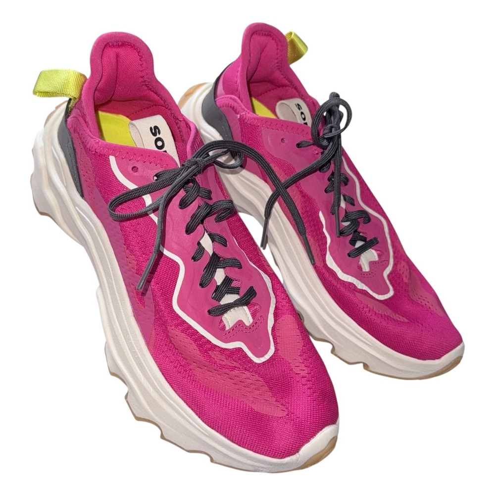 Sorel Womens 8.5 Pink Kinetic Breakthru Day Lace Sneakers - Picture 4 of 10